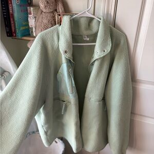 ZYIA Light Green Teddy Jacket